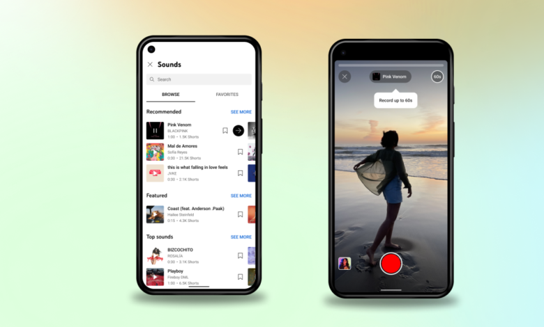 YouTube Shorts ahora puede incluir 60 segundos de música o sonidos, frente a los 15 segundos anteriores 1 YouTube Shorts ahora puede incluir 60 segundos de música o sonidos, frente a los 15 segundos anteriores