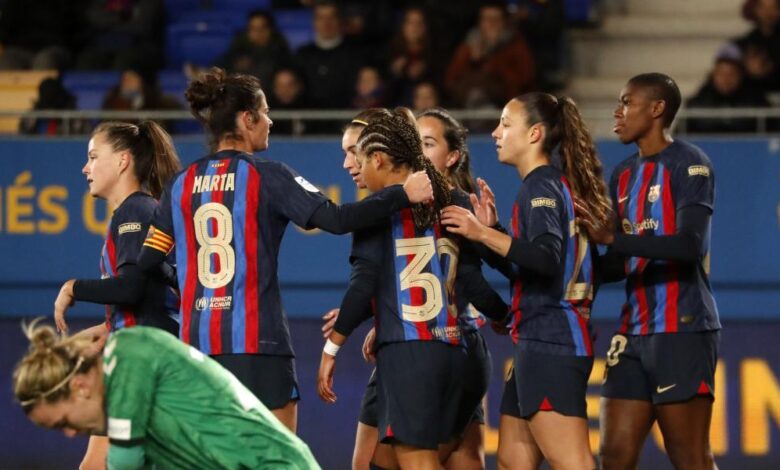 7-0: 50ª victoria seguida del Barça,‘hat-trick’ de Oshoala y Vicky hace historia 1 7-0: 50ª victoria seguida del Barça,‘hat-trick’ de Oshoala y Vicky hace historia